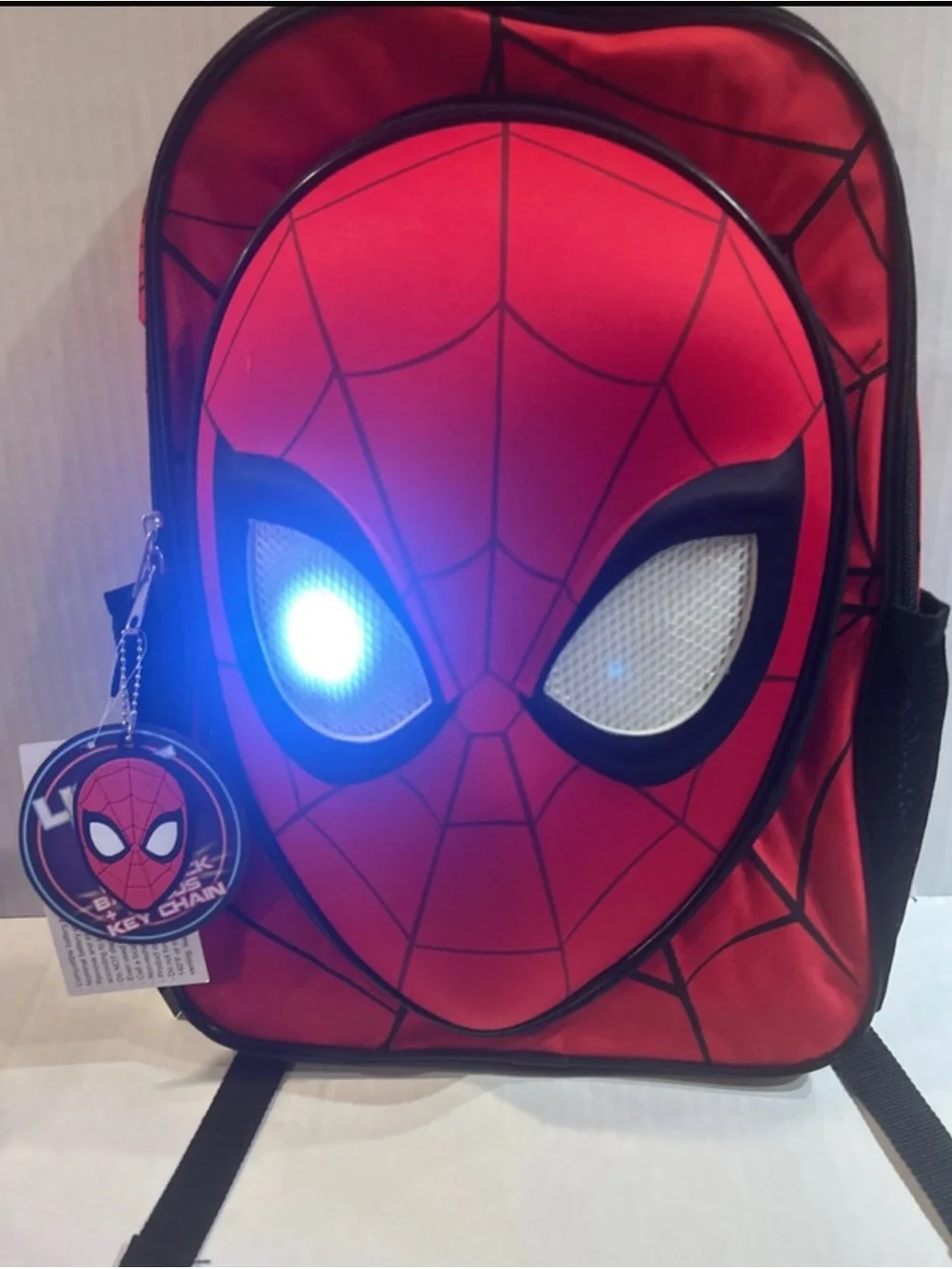 Red Spider Mask Kids Backpack - Marvel-Inspired Design